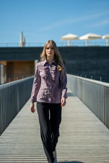 Bluse aus Bedruckte Seide