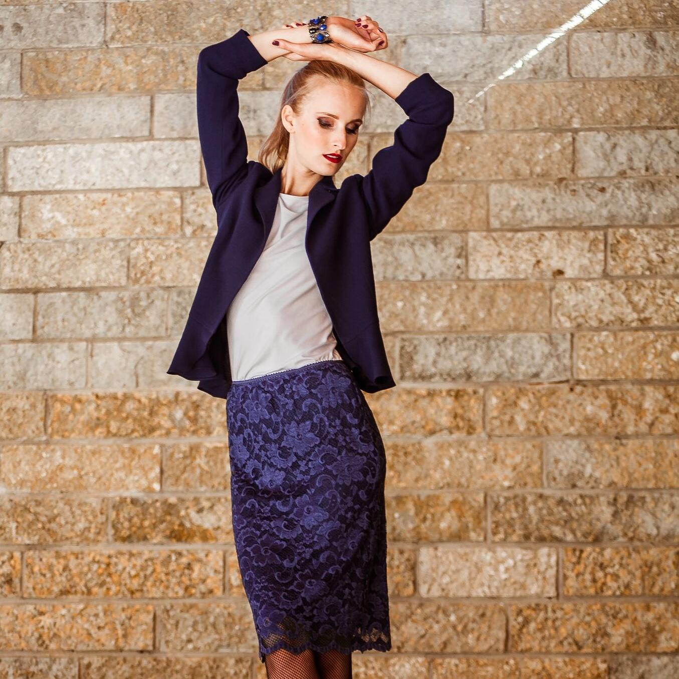 Damen Blazer aus Schnurwolle