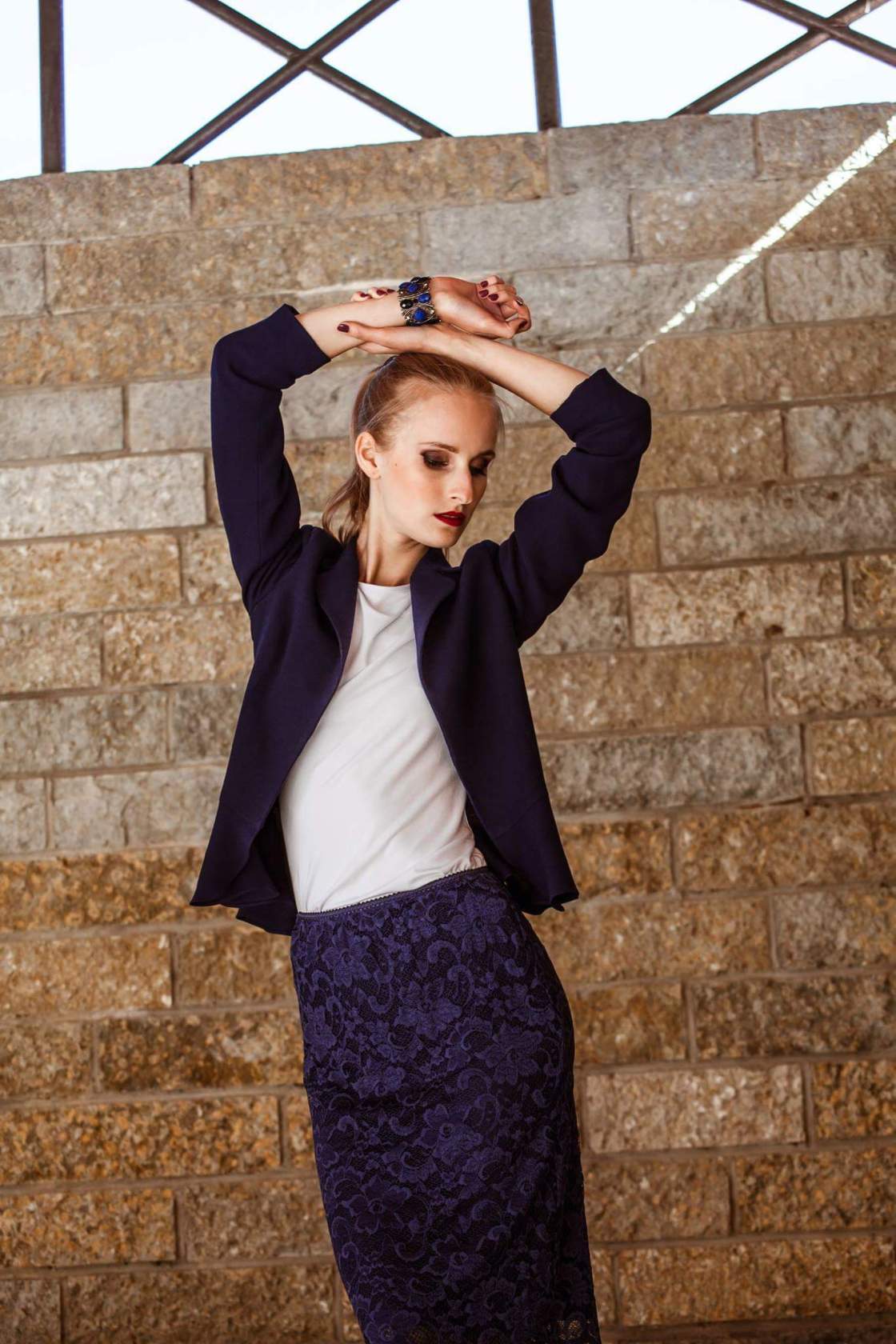 Damen Blazer aus Schnurwolle